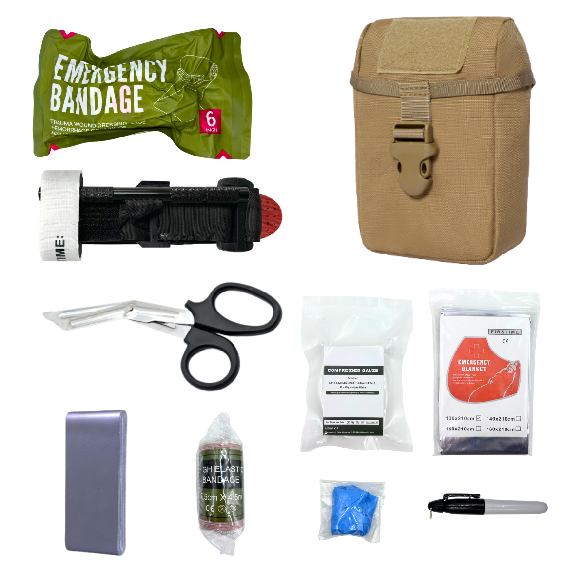 IFAK Pouch - Large IFAK Molle Pouch Empty First Aid Bags Only Medical Trauma Kit Bag EMT Pouch MED Waist Bag,Outdoor