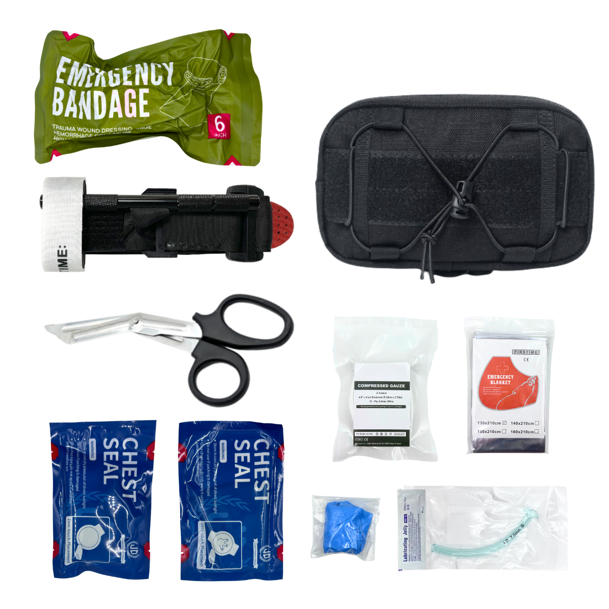 Portable Tactical First Aid Kit Medical Bag for Hiking Travel Home Emergency Treatment Case Survival Tools EDC Pouch